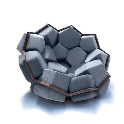 Buen precio Nuevo Diseñador Creativo Sofá de Bola Molecular Silla Con Tejido de Terciopelo en línea