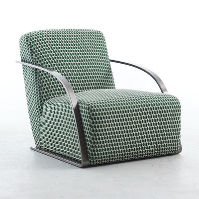 Silla de sofá sencillo italiano de tela Silla de brazo de tigre de ocio