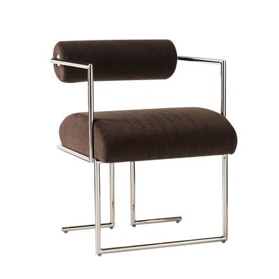 Elegante silla de comedor de acero inoxidable silla de libro respaldo creativo silla de descanso