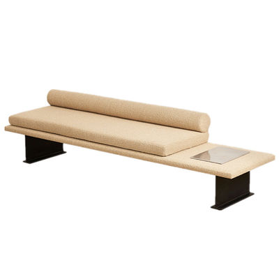 Sofá de lujo ligero de tela de metal taburete cambio de zapatos de cama Armario de ropa de cama ODM