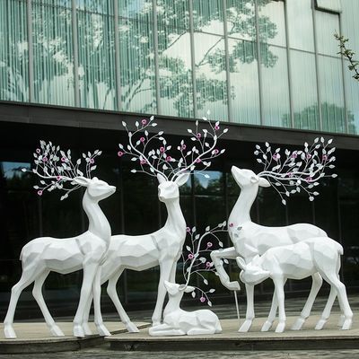 Escultura de fibra de vidrio Ciruela Flor de venado Hotel Lobby Muebles Jardín Paisaje Propiedad