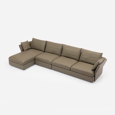 Sofá seccional de estilo moderno Sofá en forma de L con sillón Sofá de hotel