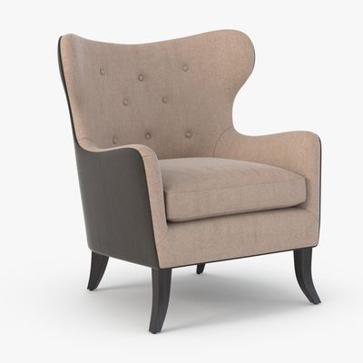 Silla de tela moderna con marco de madera 40 cm de altura del asiento