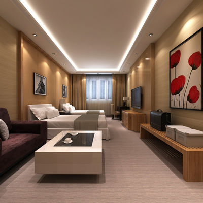 Muebles de dormitorio de madera de MDF totalmente amueblados Hoteles de cinco estrellas Resorts Suites de alojamiento