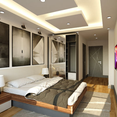 Muebles de dormitorio de hoteles de 5 estrellas Optimización del espacio Decoración de interiores