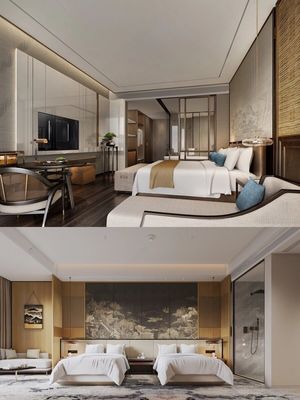 Muebles para habitaciones de huéspedes de hoteles de madera contrachapada estándar