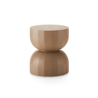 Tabla lateral de madera de uso ocasional con acento de hotel moderno