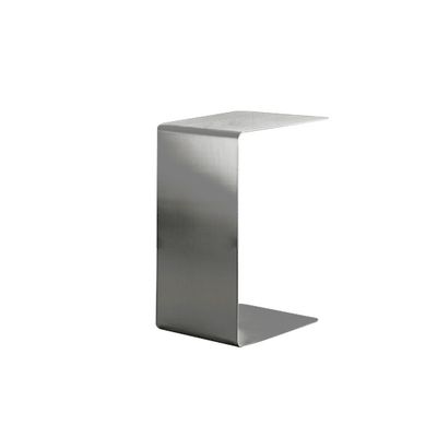 Acero inoxidable Tipo C Sofá Mesa lateral Mesa de tarjeta Mesa lateral de escritorio extraíble