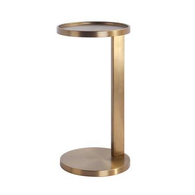 Buen precio Hotel Mesa lateral de metal dorado Moderno Muebles interiores de alta gama Personalización en línea