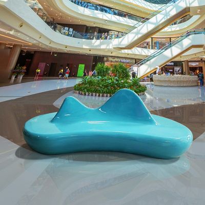 Salón comercial personalizado Sofá público silla Emprender proyectos de fibra de vidrio