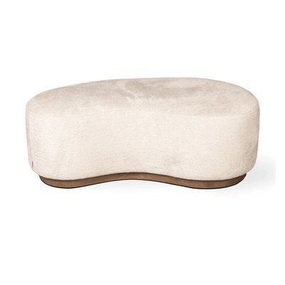 Buen precio Cuarto de hotel Sofá de cojín estilo escandinavo Base de madera de 1-2 asientos Banquillo de extremo de cama en línea