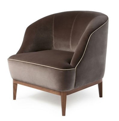 Custom Star Hotel Guest Exclusivo sillón con opciones de tela y piernas de madera