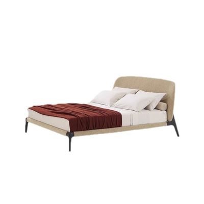 Muebles de dormitorio de hoteles de alta gama estándar cama de madera cómoda