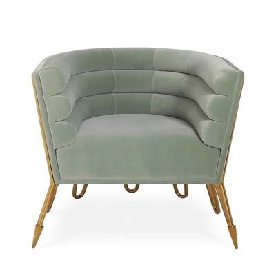 Silla de sofá de hotel de acero inoxidable personalizada con tejido opcional y piernas de metal