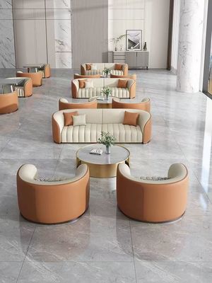 Muebles modernos del vestíbulo del hotel Sofá y mesa seccional para recepción y zona de negociación