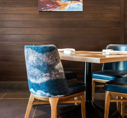 Custom 5 Hotel de Estrellas huésped totalmente tapizado Sofá único silla de brazos Para habitación de hotel