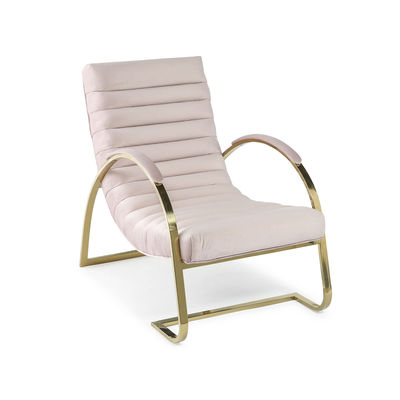 Hotel de 5 estrellas rosa de terciopelo moderno con asiento único
